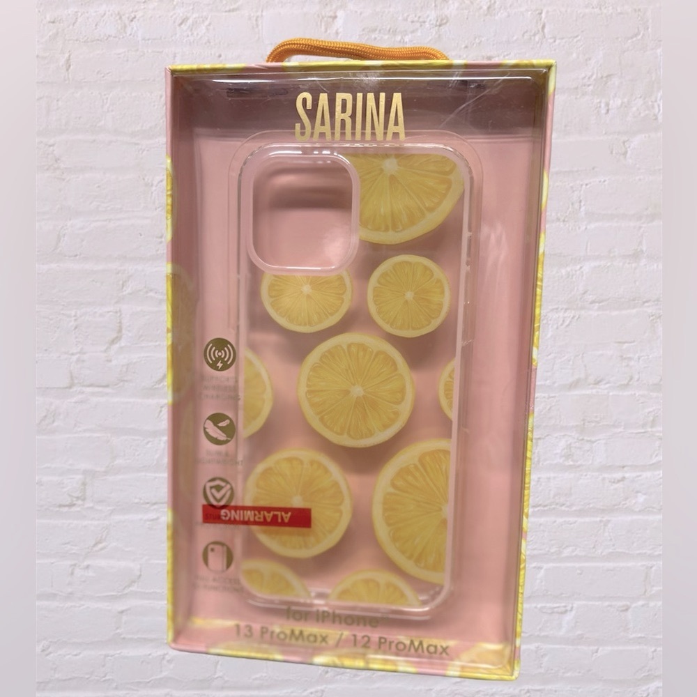 Sarina lemon print case for iPhone 13 Pro max/ 12 pro max NEW